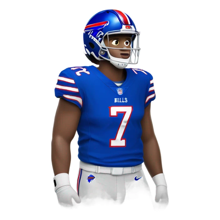Josh Allen buffalo bills  number 17 mvp sticker