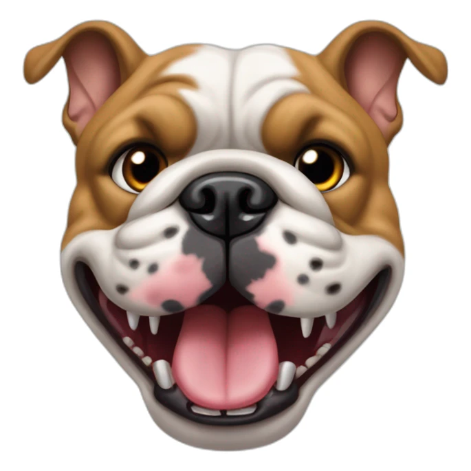Perro bulldog francés sacando la lengua  sticker