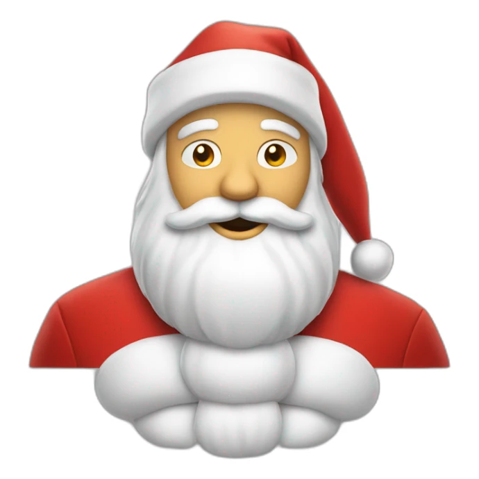 Santa Claus Jolly Santa with his iconic red suit and white beard. sticker