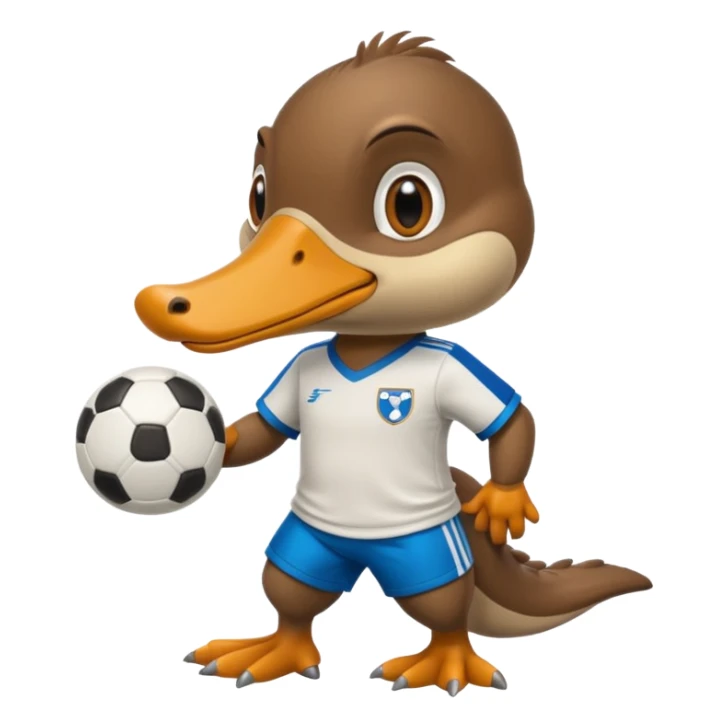 un ornythorinque gardien de foot sticker