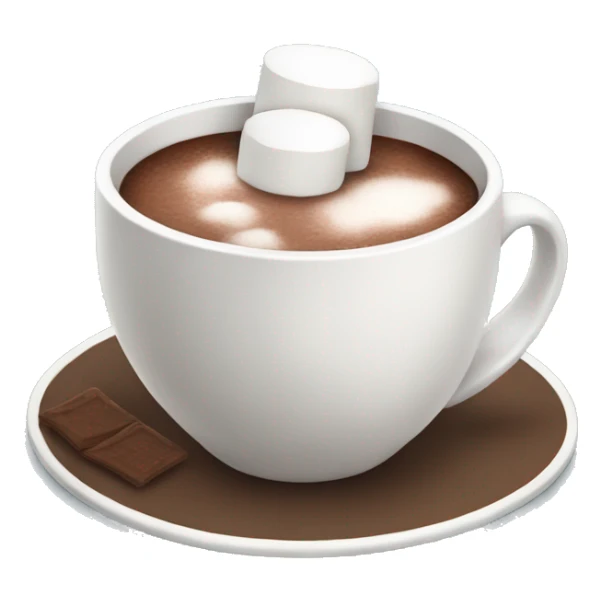 A cup of hot cocoa with marshmallows (no face) sticker