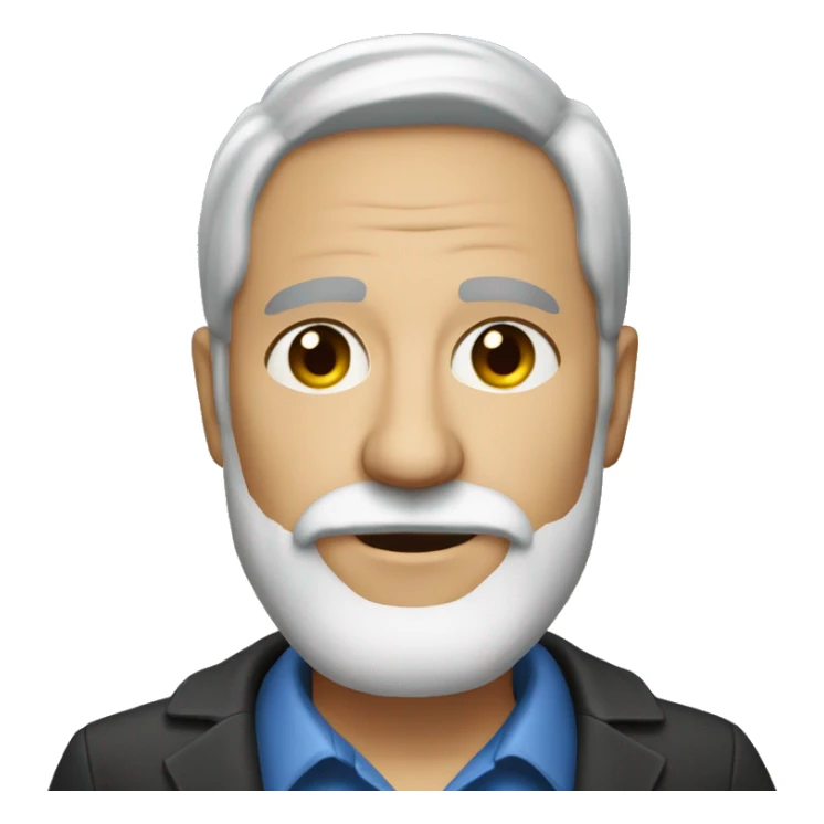 mature male portrait with beard sticker