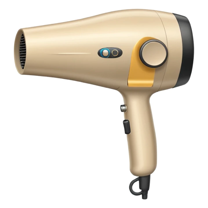 beige blow dryer for hair sticker