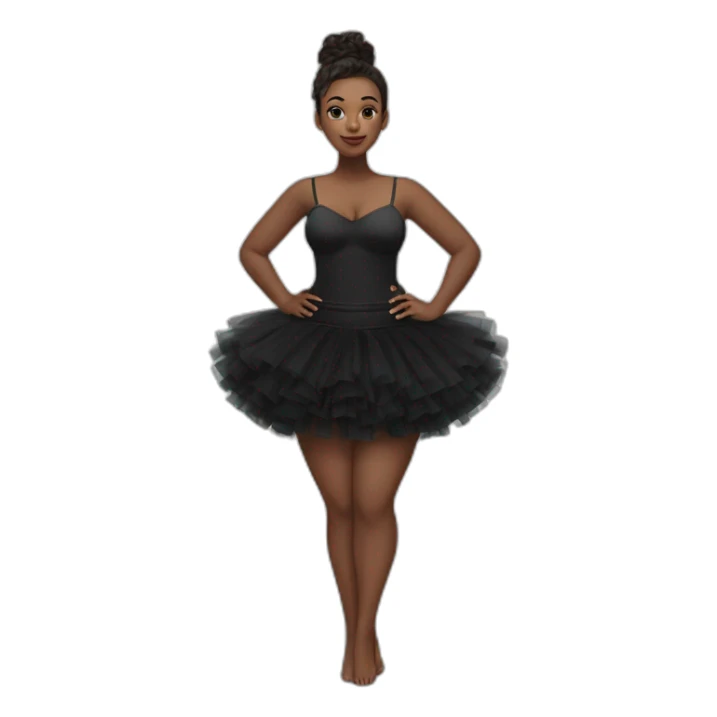 full-body-curvy-балерина-black-tutu-white-knickers sticker