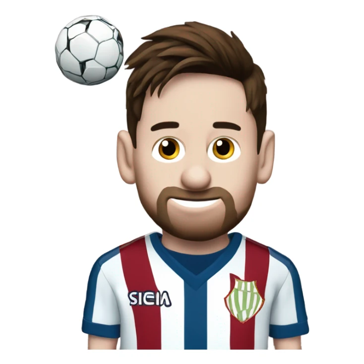 Messi with racing club of Avellaneda shirt  sticker