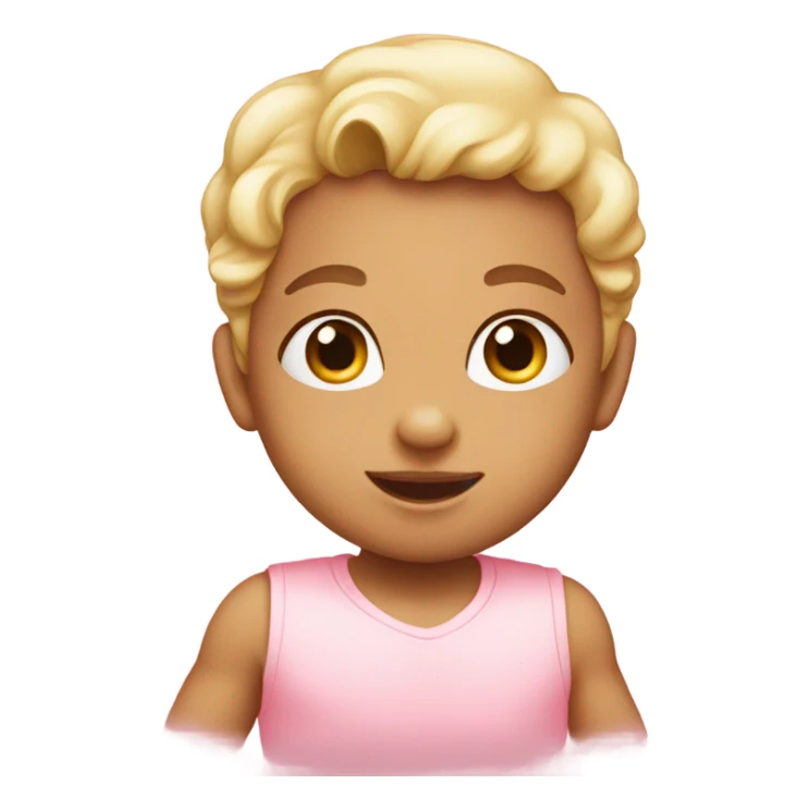 Baby pink heart emoji sticker