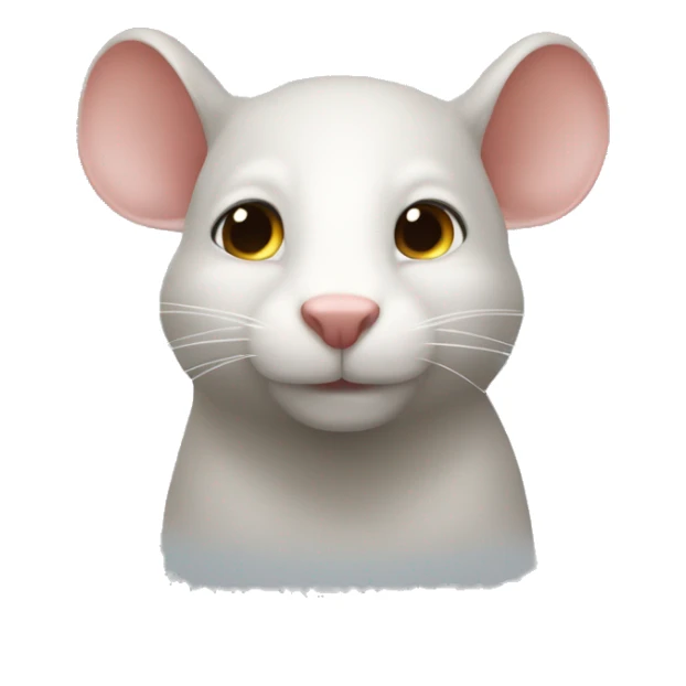 Quiero ver un ratón con un redonde de santo en su cabeza sticker