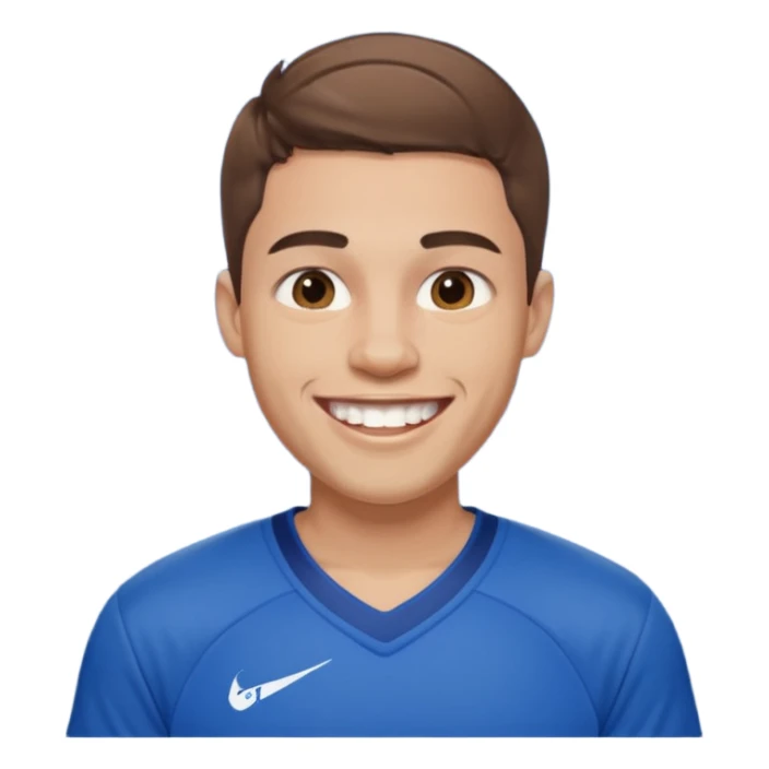 ["Light-skinned male, short brown hair, wearing a blue Warriors jersey."] sticker