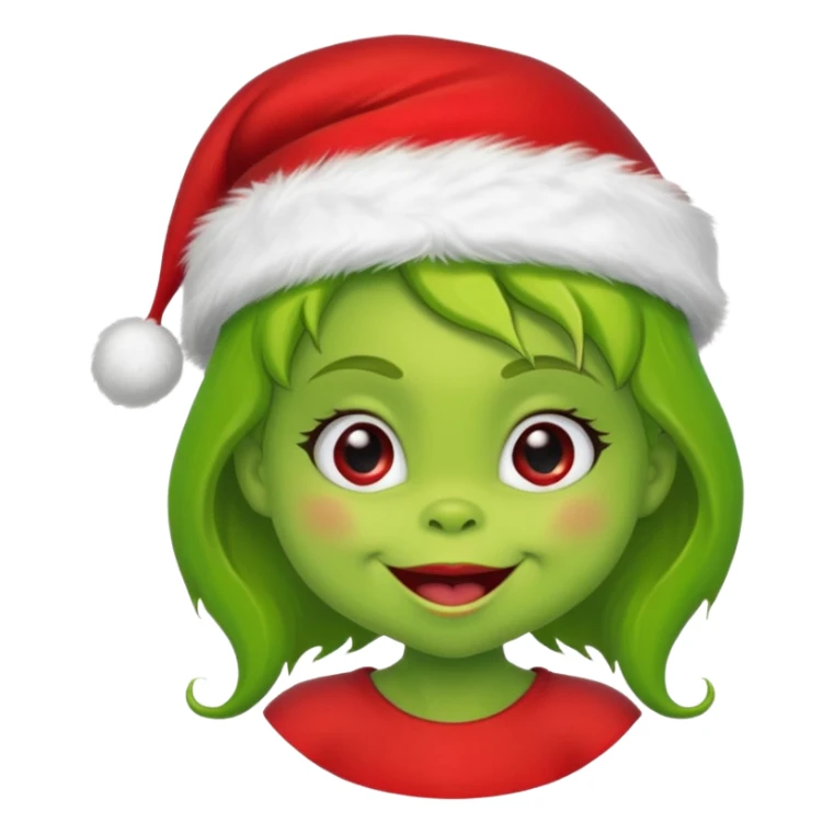 Grinch baby girl sticker