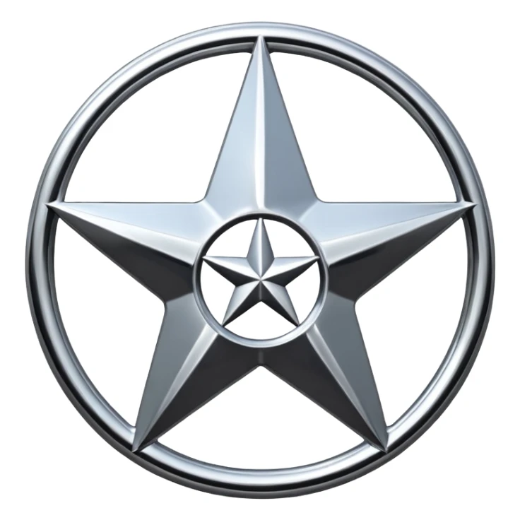 Merced benz logo sticker