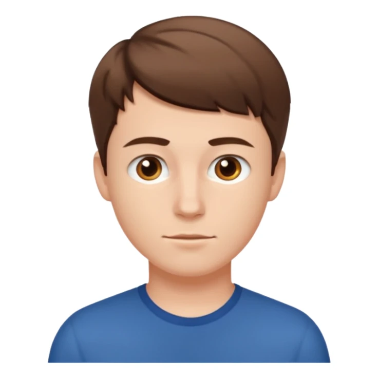 Hombre blanco joven  sticker