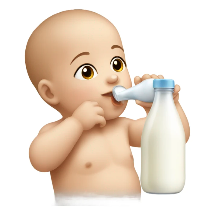 babay with milk sticker