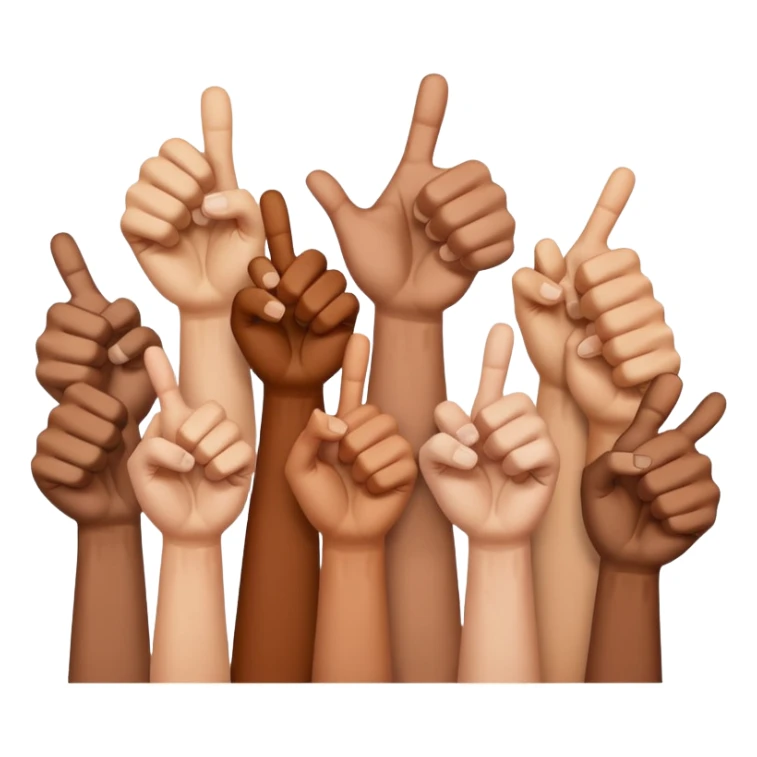 thumbs up but with 9 thumbs sticker