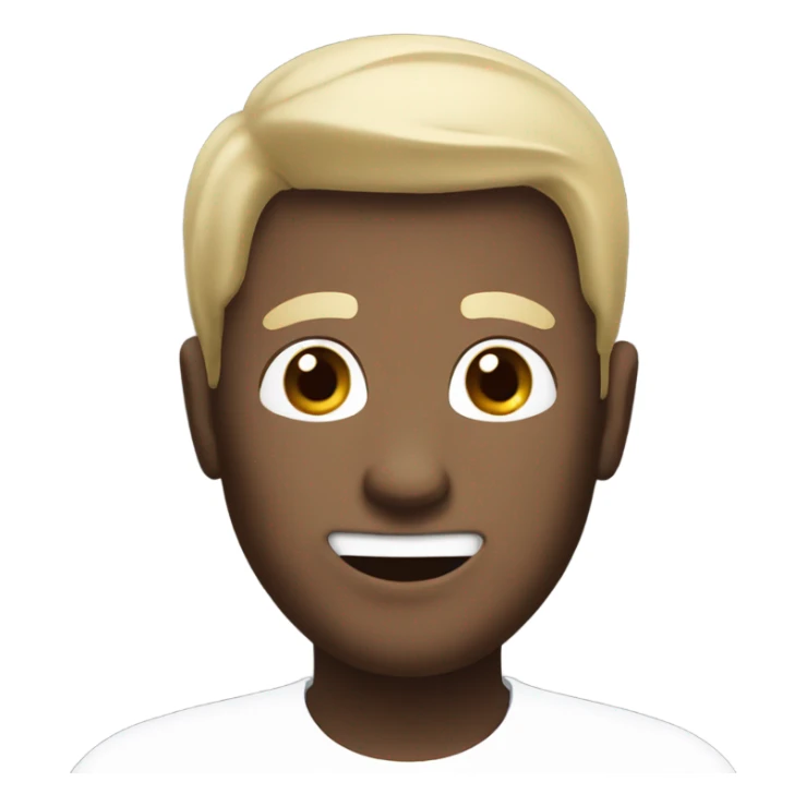 Emoji with man face for m riblox sticker