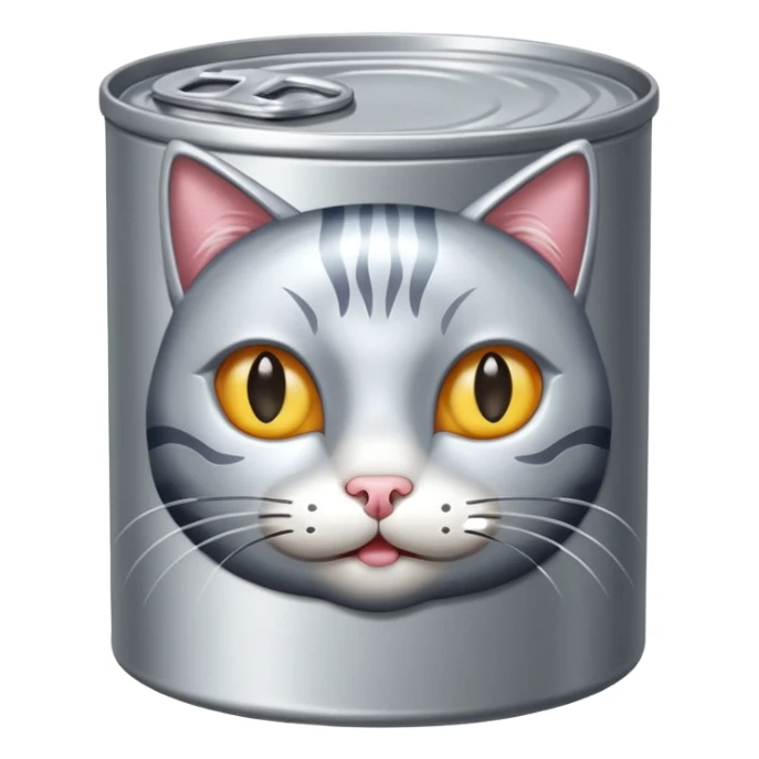 create a can of catfood emoji sticker
