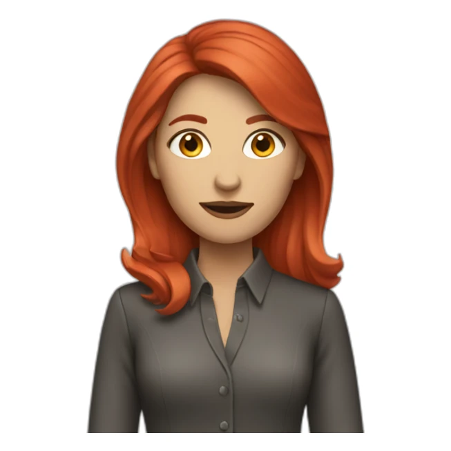 journalist-woman-red-mid-hair sticker