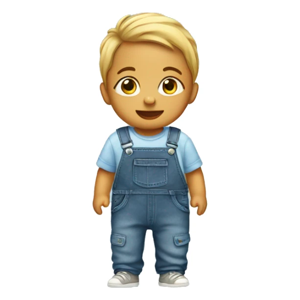 one baby in dungaree sticker