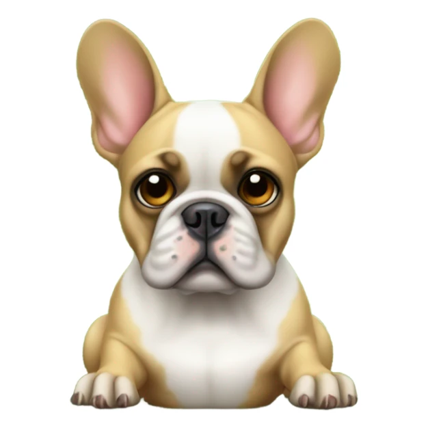 French bulldog watching football sticker