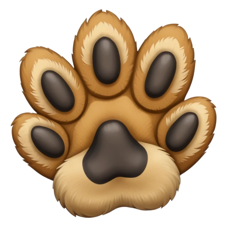 German shepherd paw sticker