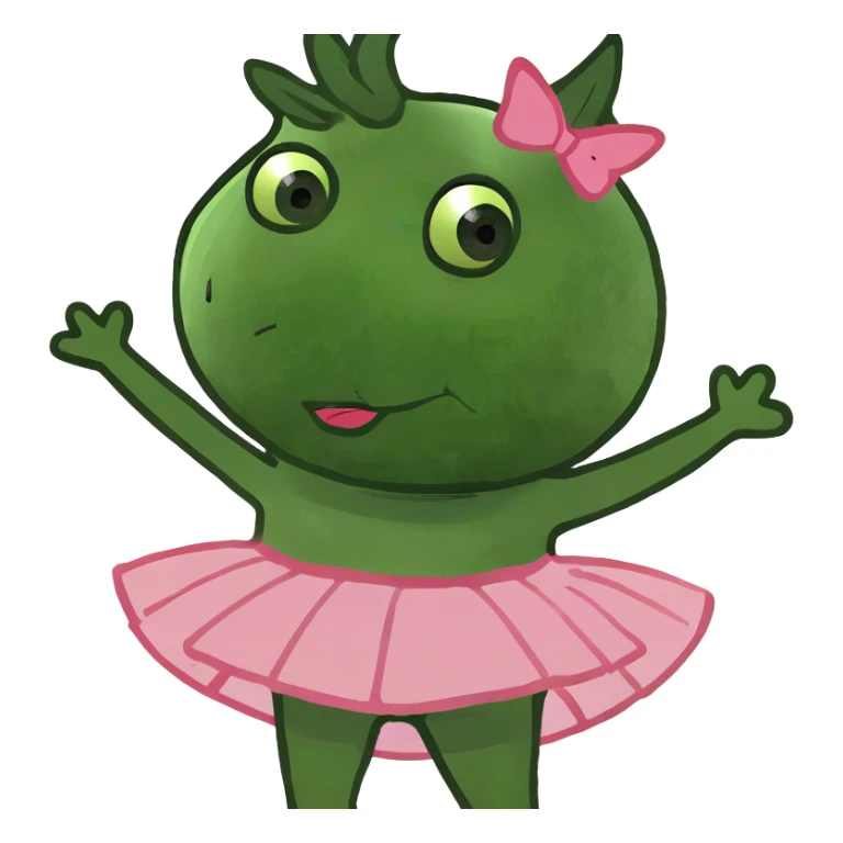 elon musk in a pink tutu sticker