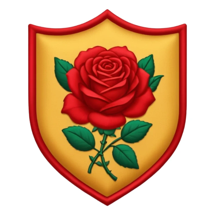 brasão com rosas condessa vermelha sticker