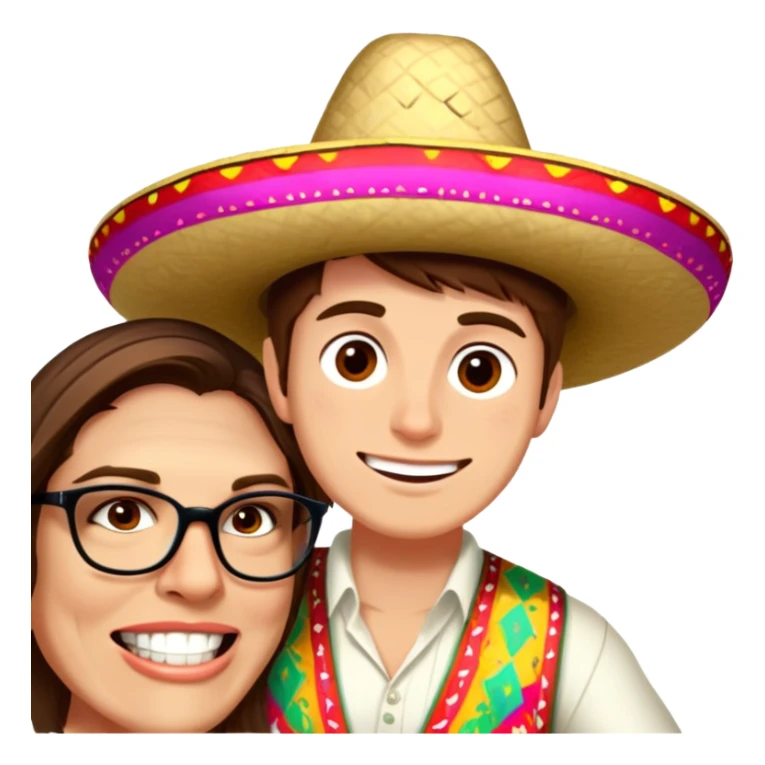 Fiestero with Sombrero sticker