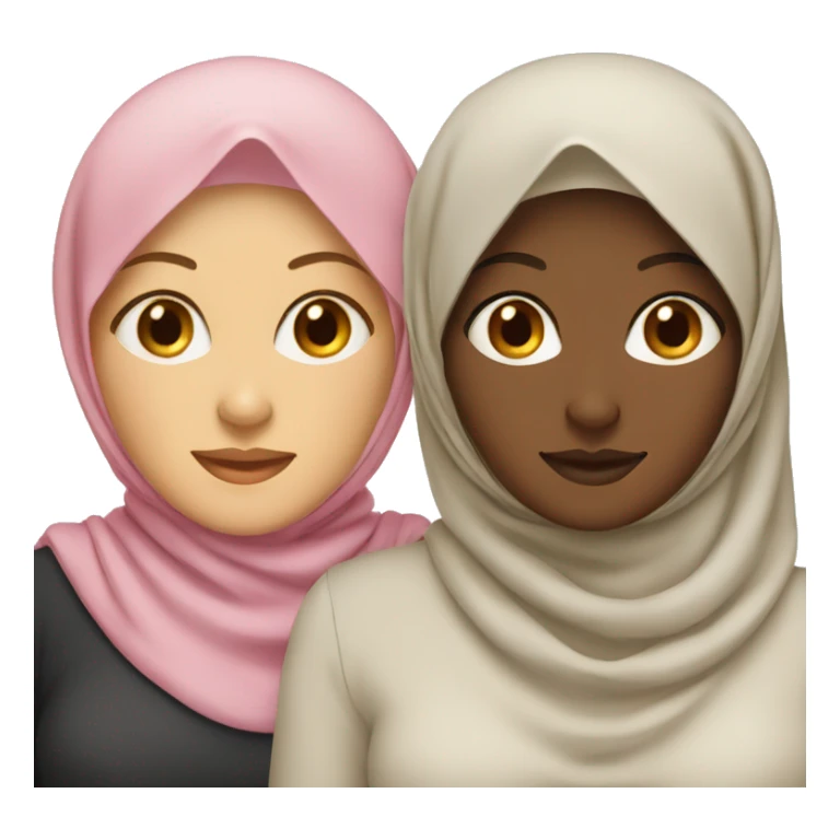 Four women wearing hijabs. sticker