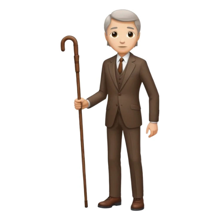 give me a suit only the clothes the old one brown color with a stick sticker