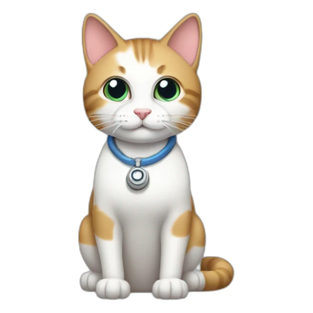 cat medical care sticker
