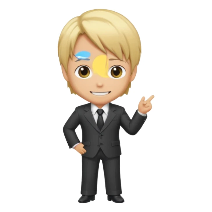 Related to chibi anime style characters of sanji animes character in 2d sticker