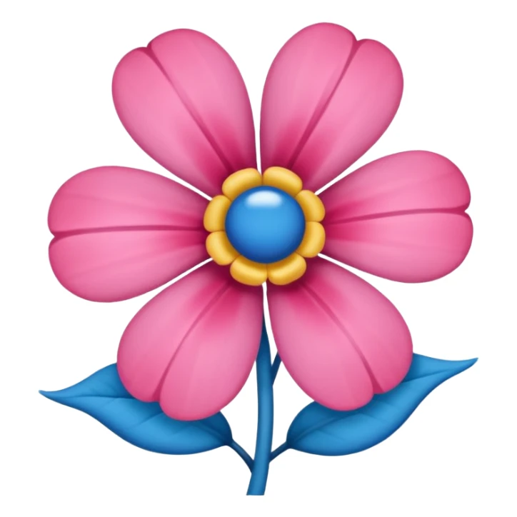Apena faça uma Flor de uma cor azul q nem uma rosa mucha sticker