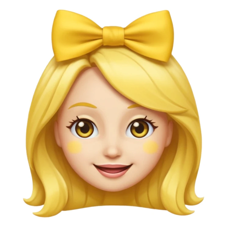 Female emoji with eye wink sticker