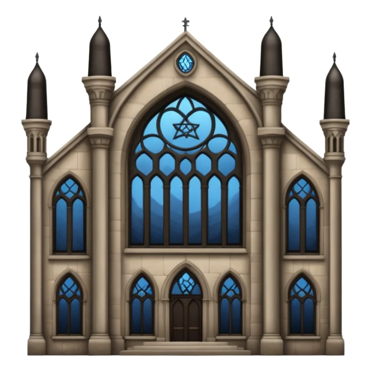 jewish synagogue dark aesthetic gothic architecture sticker