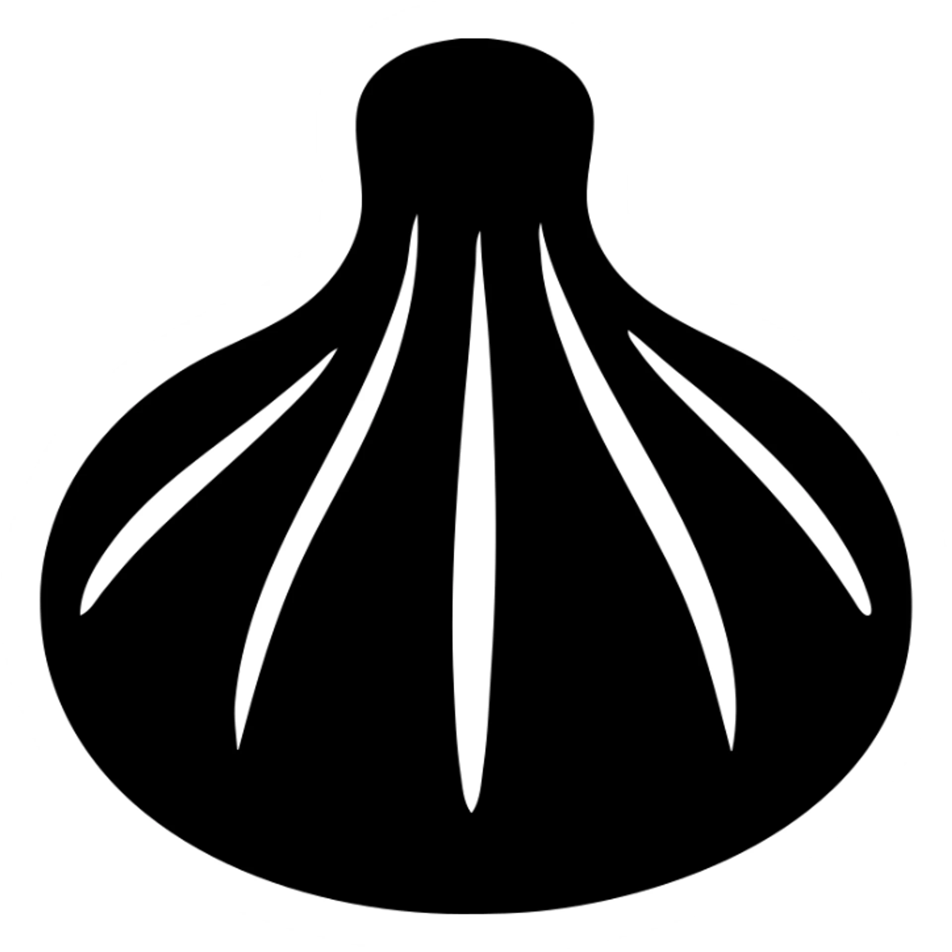 realistic icon of khinkali, appetizing Georgian dumplings, top view, white background, focus on dough folds sticker