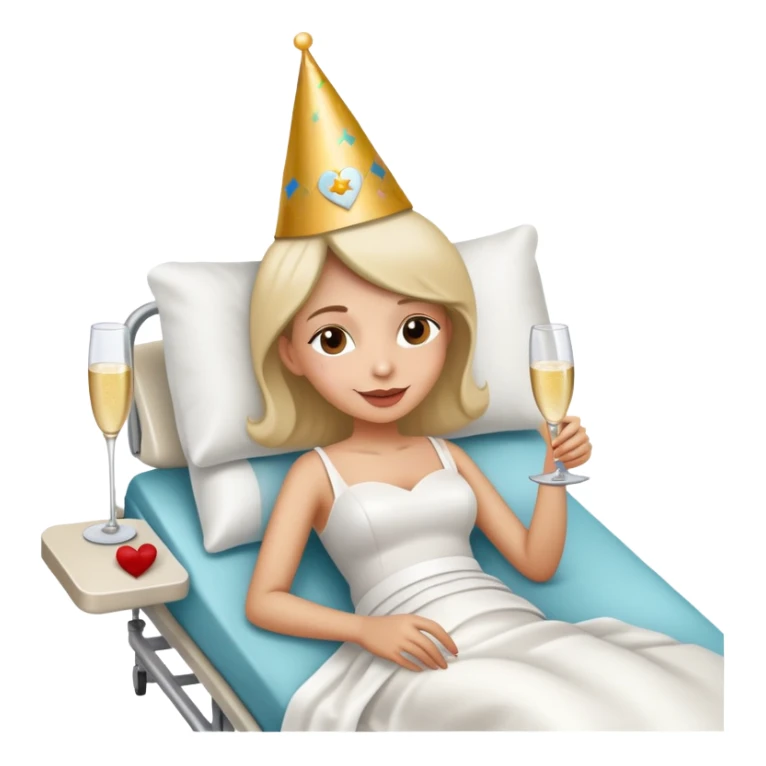 Happy wedding anniversary sick in the hospital  sticker