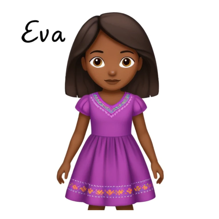 una niña peruana que ponga eva al fondo  sticker