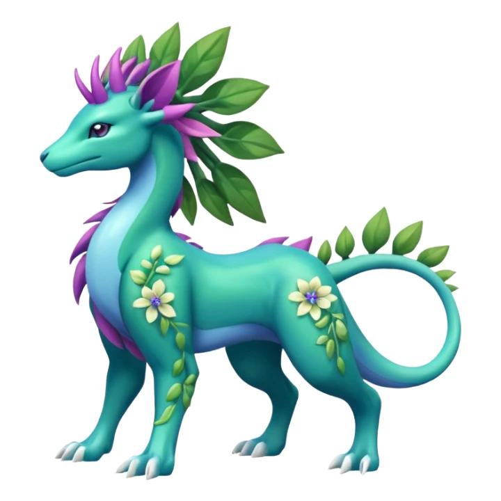 Suicune-Meganium-fusion (full body) sticker