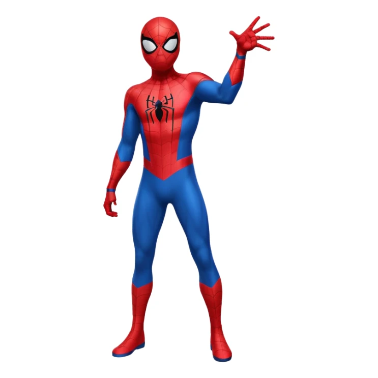 Spiderman full body doodle shock with cartoon 2Dflashes sticker