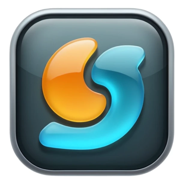 abstract futuristic matte glass transluscent text to speech generator sticker