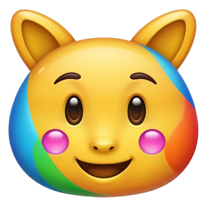a colorful f emoji sticker