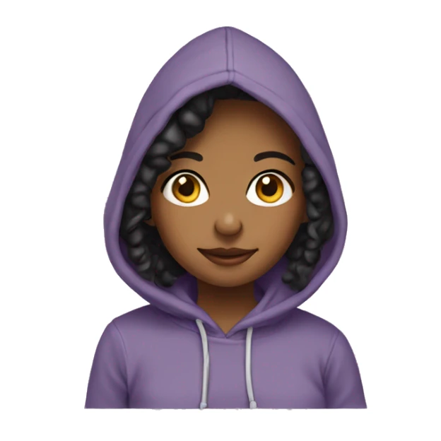 Cutie hoodie girl sticker