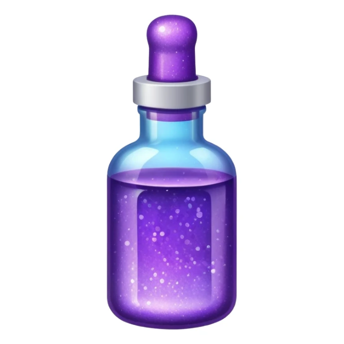 glitter purple medicine sticker