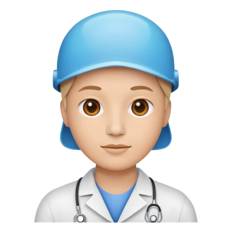 generate a flat image icon for AI Health Expert sticker