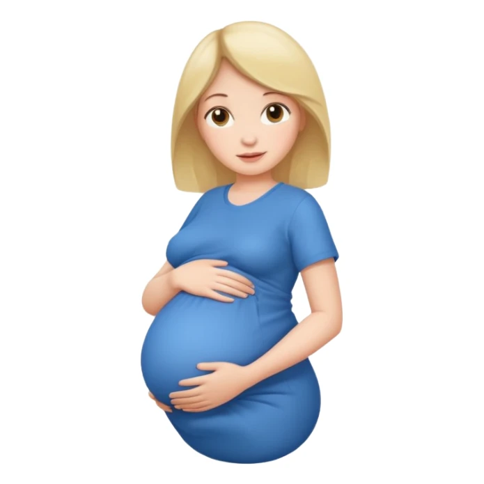 cute pregnant woman aesthetic sticker