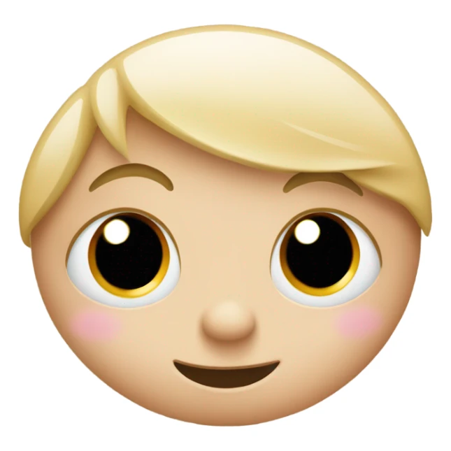 Shy emoji covering its mouth with one hand sticker