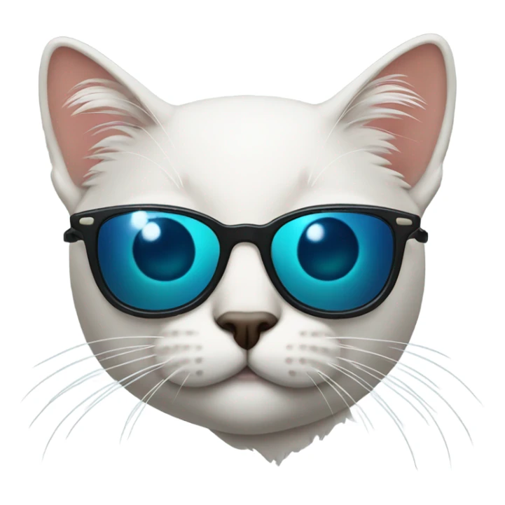Cat with sunglasses sticker