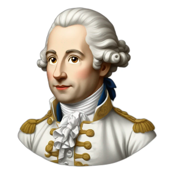 eighteenth-century French aristocrat sticker