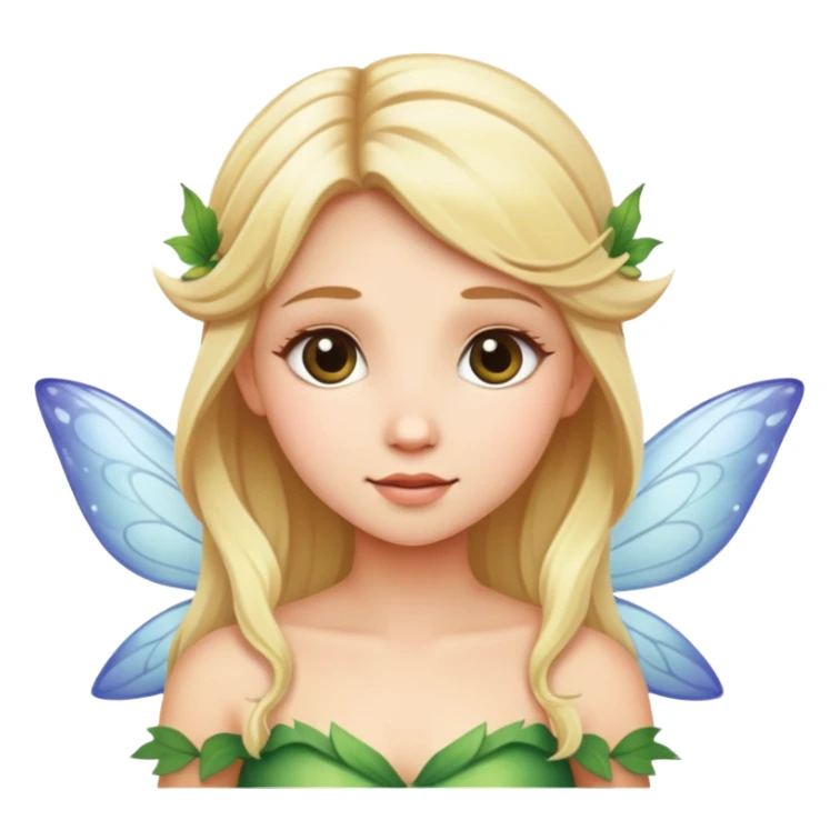 fairy with blonde hair sticker