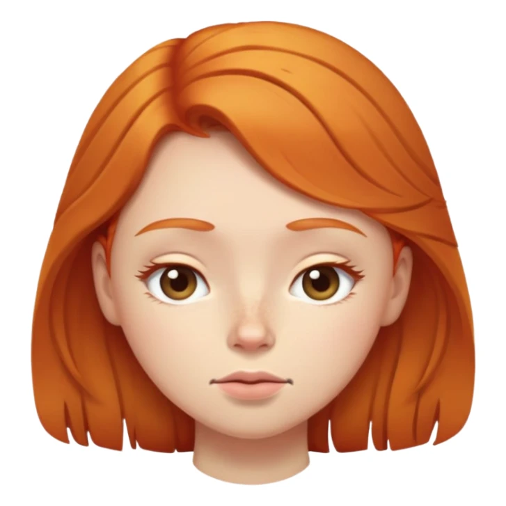 Ginger girl trying to wake up in early morning sticker