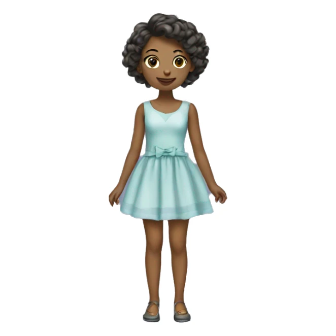 Girl playing dress to impress sticker